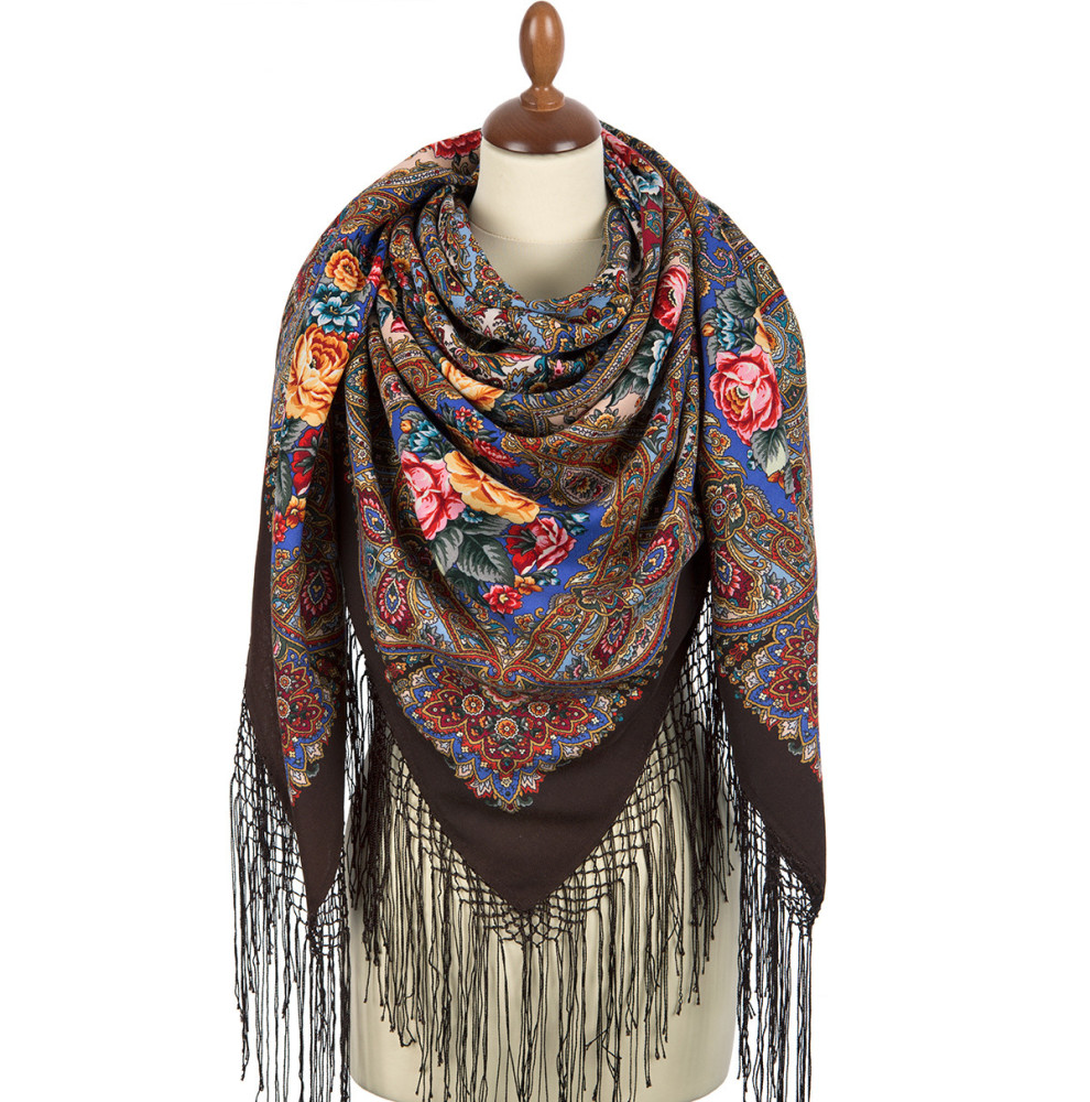 Shop Thick Woolen Fabric Shawls with Silk Fringe 148x148 cm Шаль «Свет мой, зеркальце» online at Skazka.site | Eligible for fast shipping and free returns. Шаль «Свет мой, зеркальце»