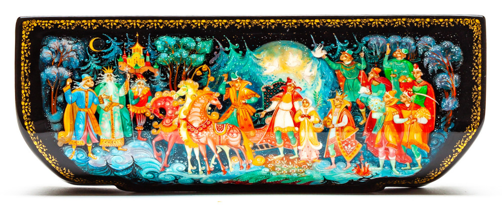 170x60mm The 12 Months Hand Painted Jewellery Box (by Sadko Workshop)