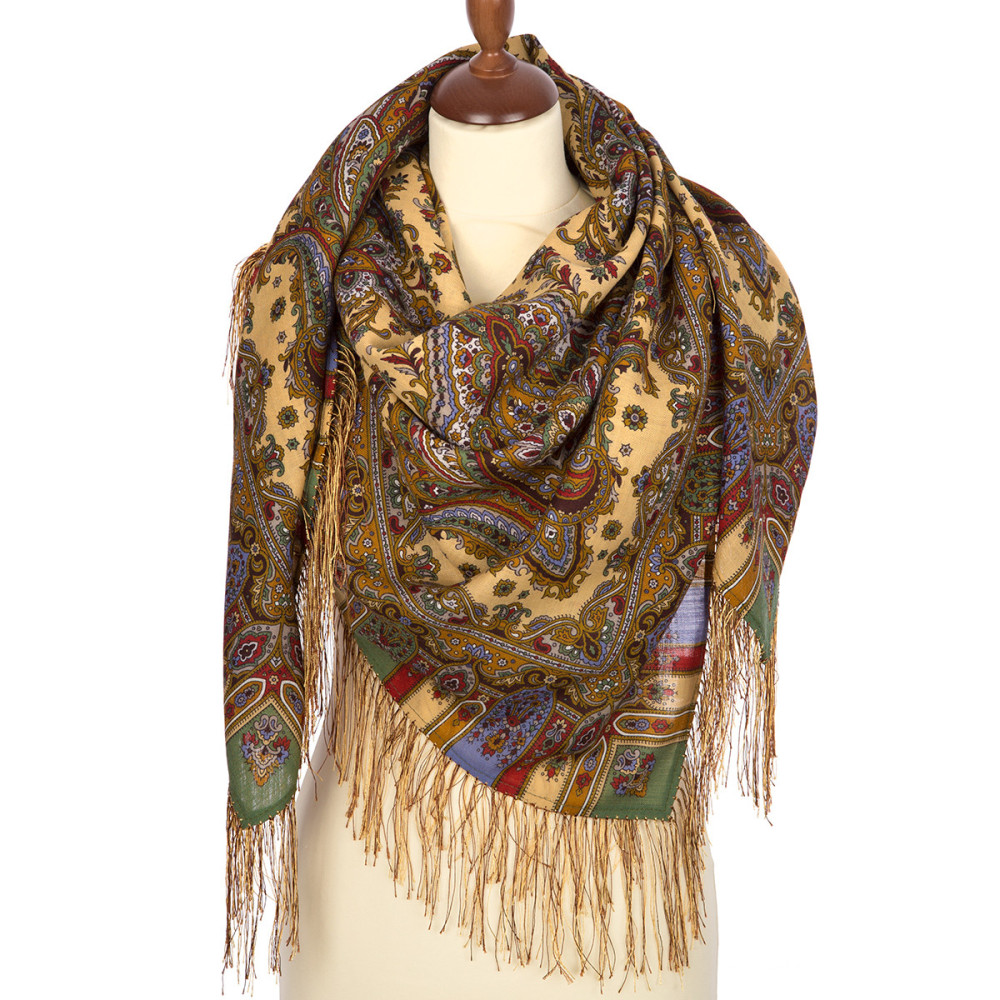 Shop Woolen Scarves with Silk Fringe 125x125 cm Платок «Мечта хрустальная» online at Skazka.site | Eligible for fast shipping and free returns. Платок «Мечта хрустальная»