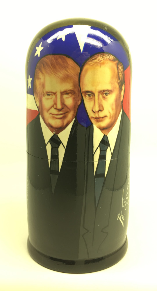 Putin and Trump Matryoshka Doll 5pcs Big