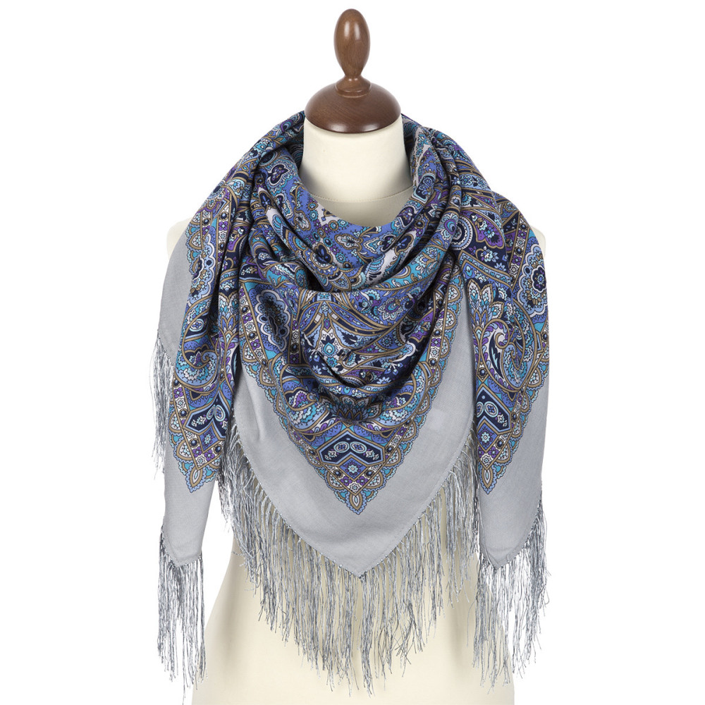 Shop Double-Thread Woolen Yarn Scarves 110х110 cm Платок «Рождественский пряник» online at Skazka.site | Eligible for fast shipping and free returns. Платок «Рождественский пряник»
