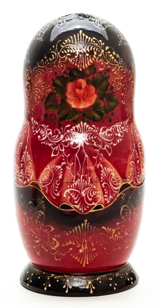  220 mm Moscow Saint Basil Cathedral hand painted on Wooden Matryoshka doll 7 pcs (by Trifinov Studio)