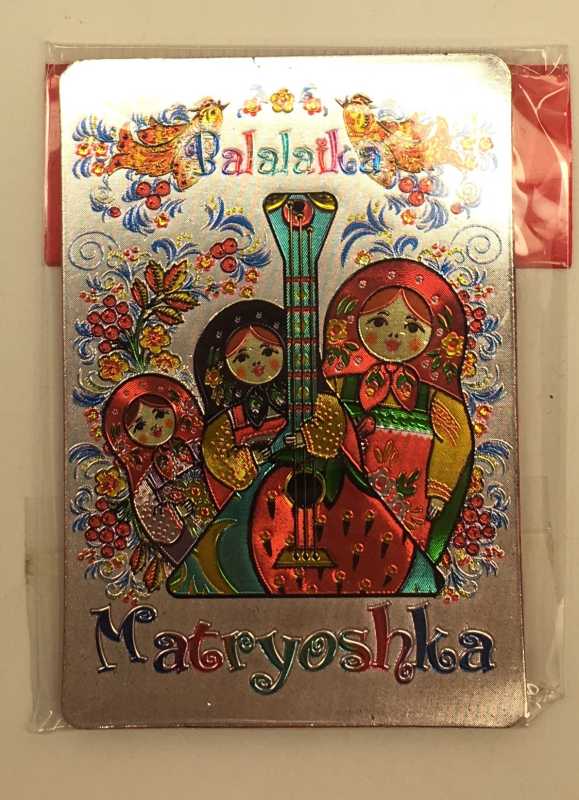 Matryoshka Balalaika Fridge Magnet