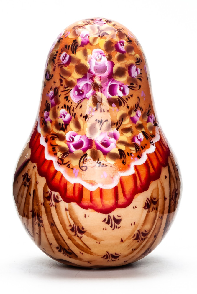 100mm Russian Doll with Apples Roly-poly Toy