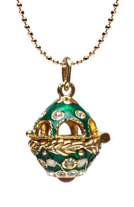 Jug Green Opening Egg Pendant