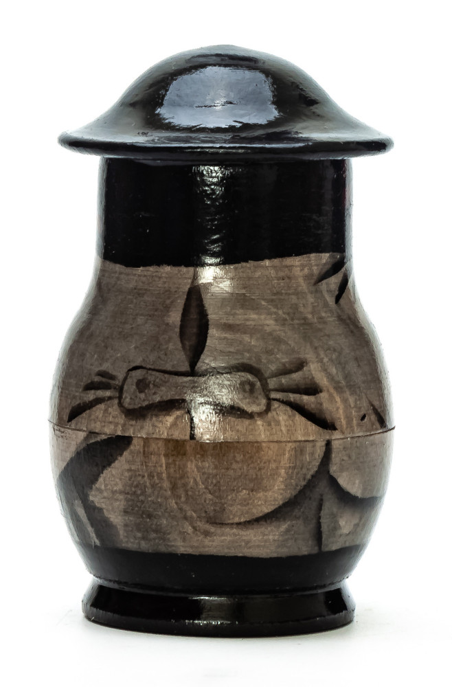 90mm Jew with a Menorah hand painted on wooden Matryoshka doll 5 pcs (by Alexander Famous Paintings Studio)