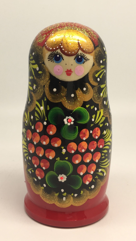 120 mm Maidan Art Hand Painted Matryoshka Doll 5 pcs (by Oleg Crafts)