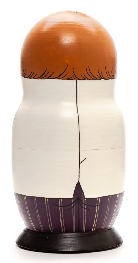 160 mm Veterinarian hand painted Traditional Russian Wooden Matryoshka doll 5 pcs (by Igor Malyutin)