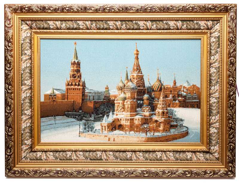 720x540 mm Red Square hand-embroidered on Canvas tapesty (by Skazka)